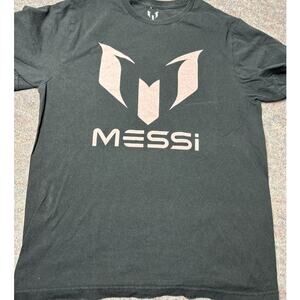 MESSI Collection T-Shirt Men’s Size S Black, Pink Short Sleeve Soccer Jersey
